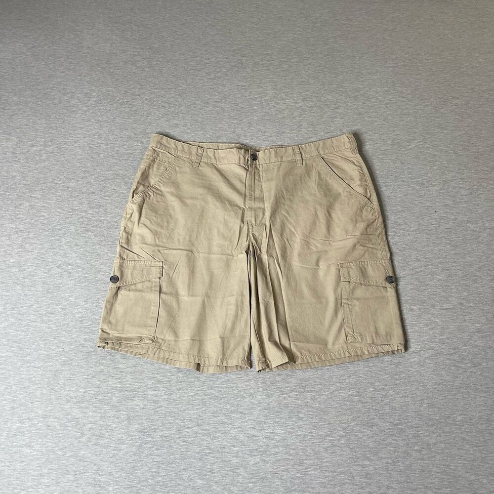 Merona Men’s Vintage Cotton Stretch Khaki Cargo Shorts
